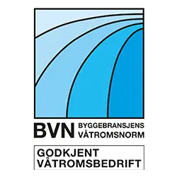 Logo til BVN - Godkjent våtromsbedrift
